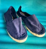 BAYONA Espadrilles bleues cousues main en France t.34 NEUVES