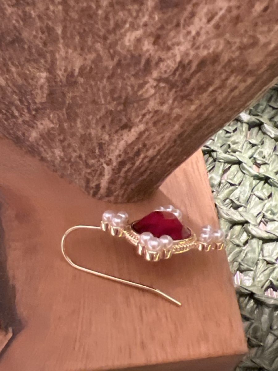 Ohrringe & -stecker: Rote Ohrringe mit Perlen – Neu (gemäss Beschreibung) aus Seon von Sunny-Schmuck78 2