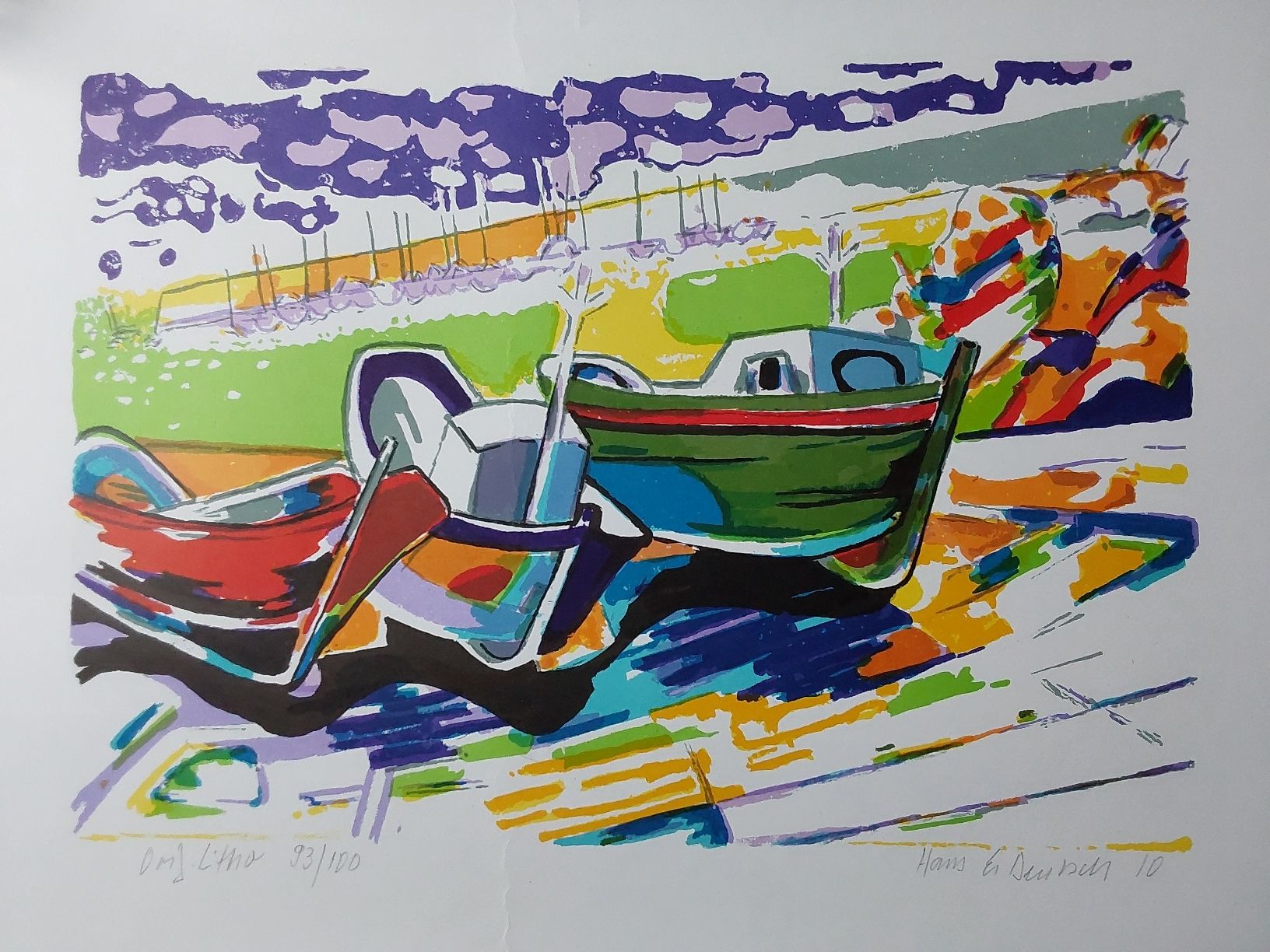 Grafica & Litografie: Hans E. Deutsch. Lithographie 50x70cm. – Usato da Steinach venduto da Chilli1957
