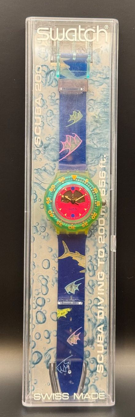 Swatch Orologi: Swatch Scuba "Happy Fish"  - Rare, version sans bobine ! – Nuovo e nell'imballaggio originale da Lonay venduto da Btieche 5