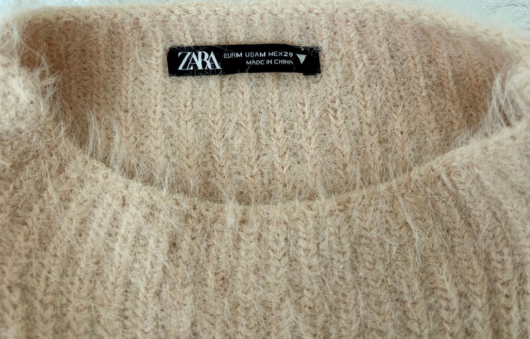 Zara Maglioni & Felpe: Wie neu: Zara Strickpullover, Pullunder S 36 flauschig beige – Usato da Zürich venduto da DepotCharity 3