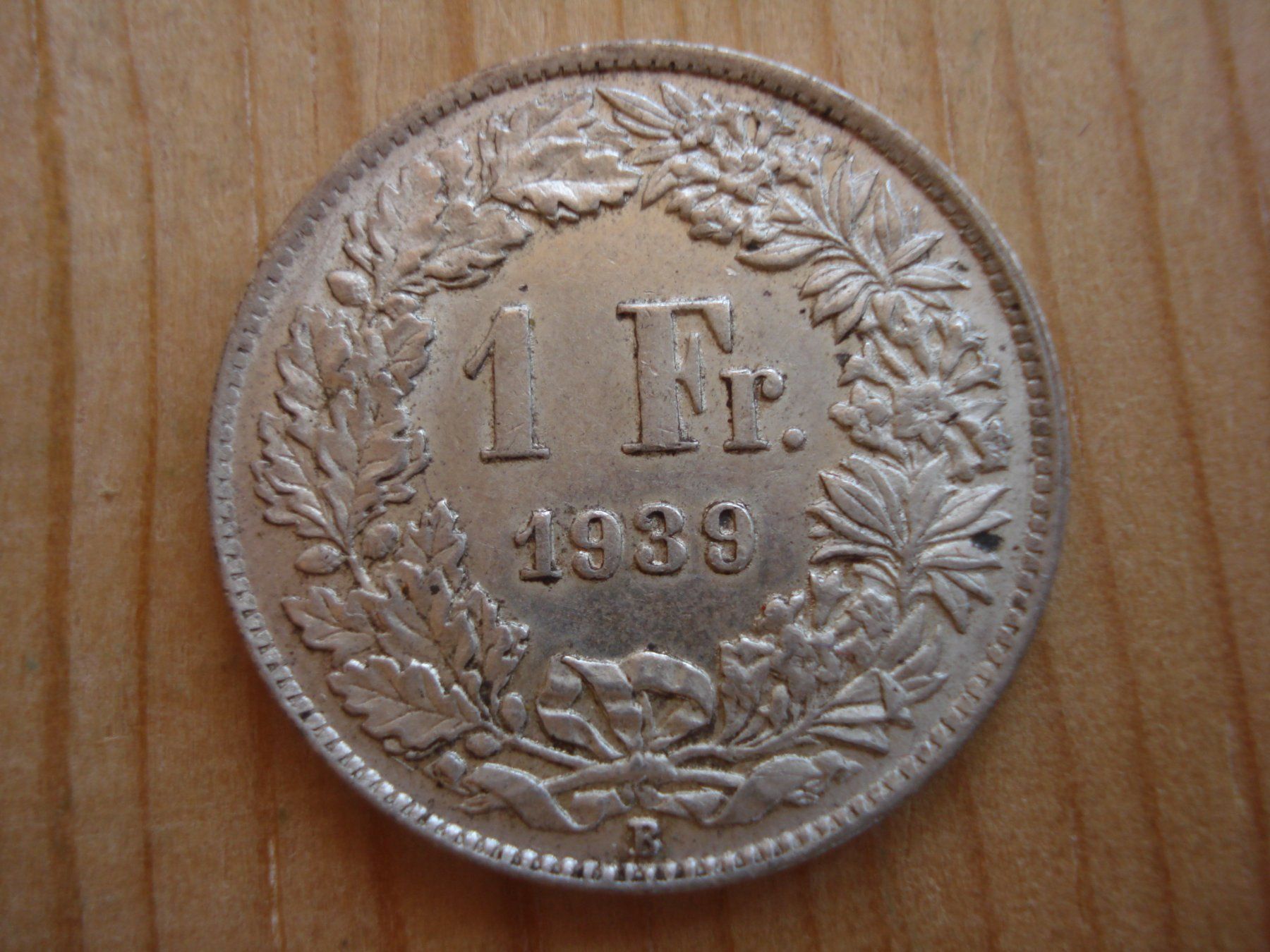 Tutti le monete: (P2) 1 Franken 1939 UNZ – Usato da Erlach venduto da Net-Coins