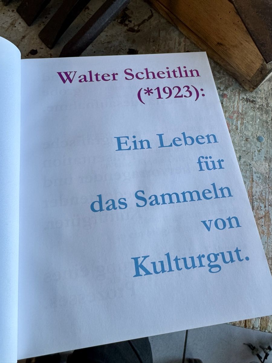Libri: Buch Sammlung Walter Scheitlin Wil 787 Seiten Bilder, Texte – Usato da Frasnacht venduto da Kulturpalast 2