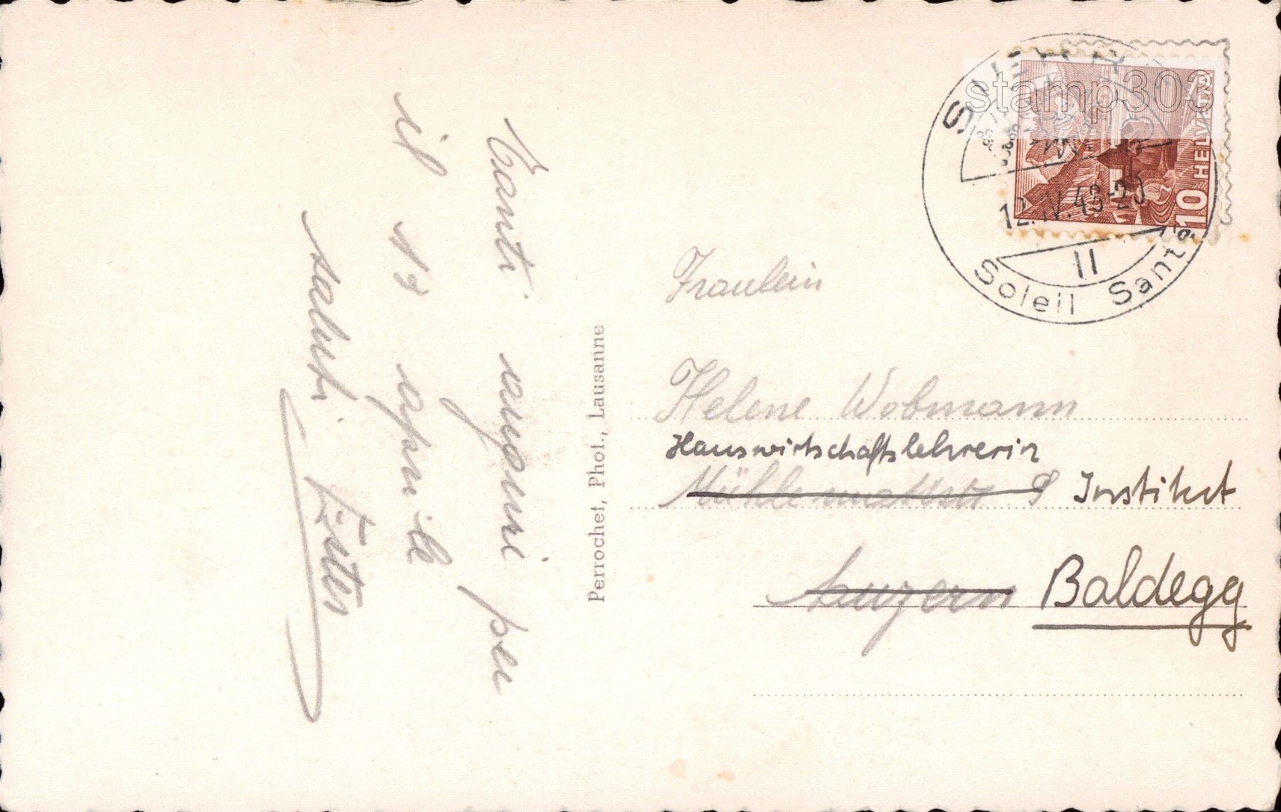 Cartoline postali: AK 1948 Sierre – Usato da Eggersriet venduto da glasshouse3egg 1