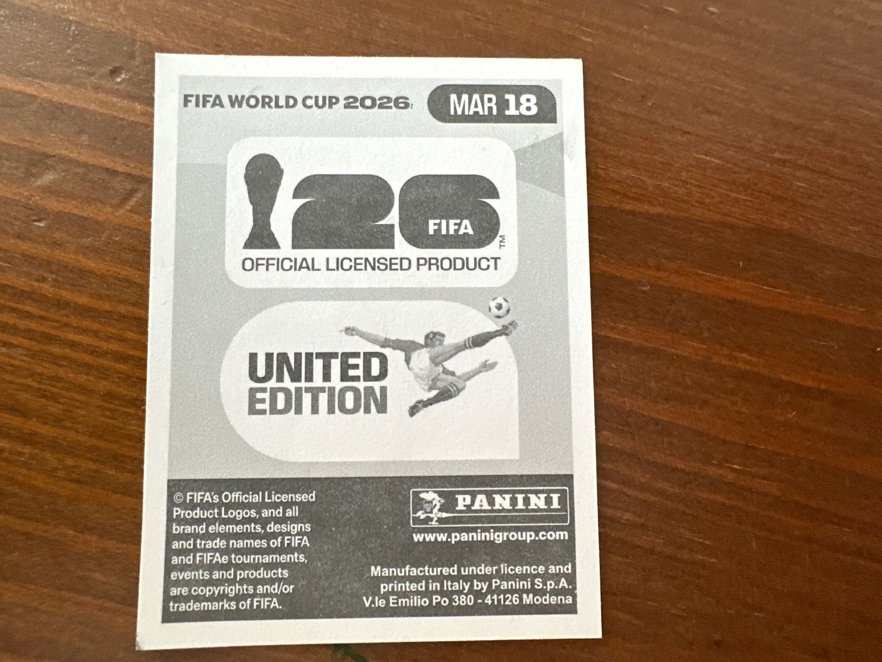Panini Sammelbilder & Trading cards: Panini MAR 18 FIFA World Cup 2026 – Neu und originalverpackt aus Würenlos von gtvlady_82 1