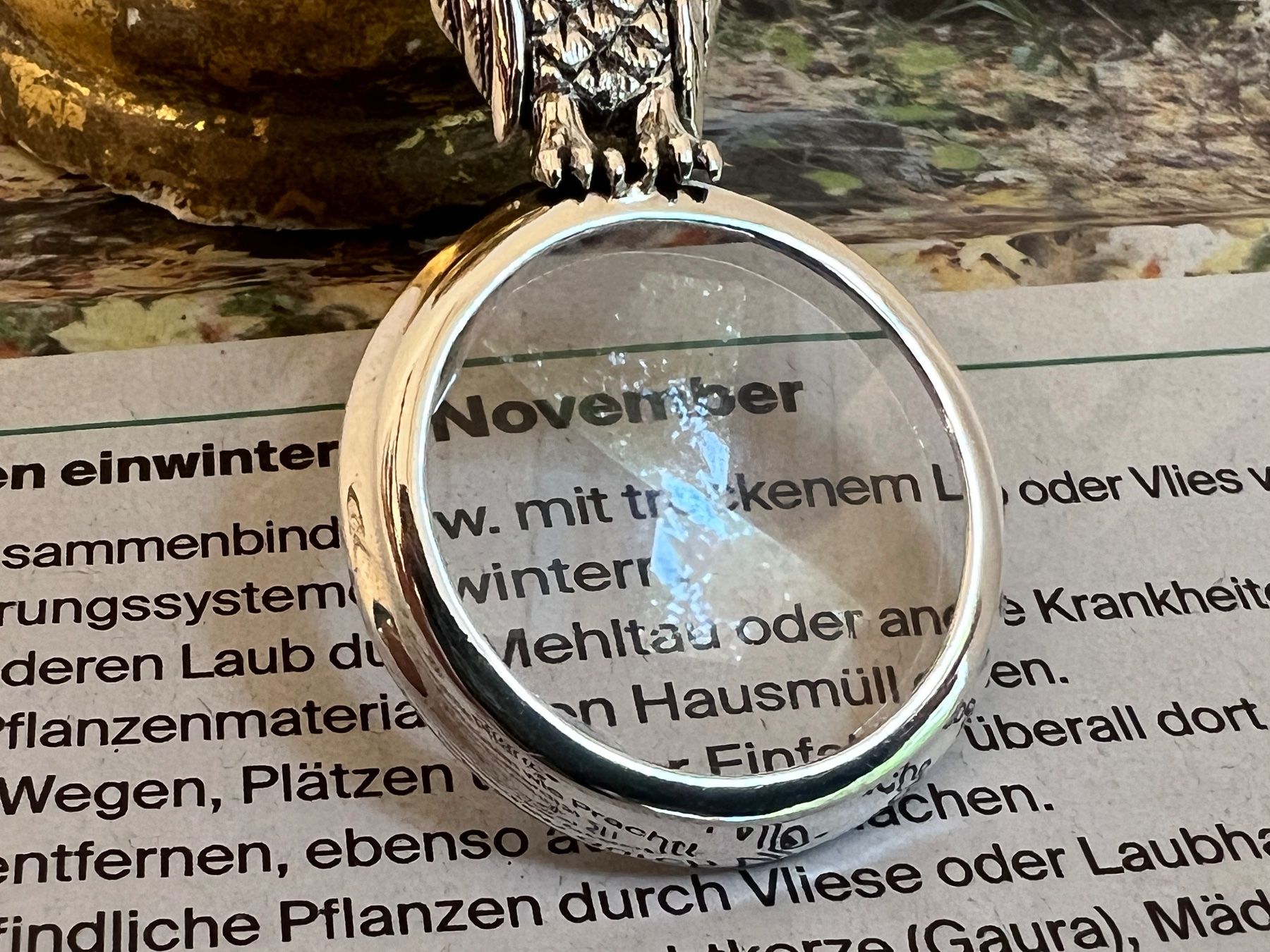 Ciondoli: Anhänger Lupe Eule Uhu mit Krone Sterling Silver 925 – Nuovo (secondo la descrizione) da Bern venduto da Jiffy 1