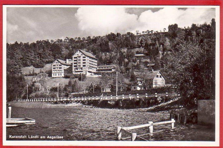 Cartoline postali: KURANSTALT LÄNDLI AM ÄGERISEE – Usato da Grüningen venduto da Kartenlaube