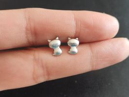 New Sterling Sliver 925 Cat ear studs, earrings