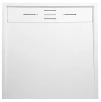 Receveur Résine 80 x 80 Façon Ardoise Blanc
