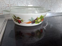 Cocotte Pyrex vintage JAJ England "Market Garde" 1970