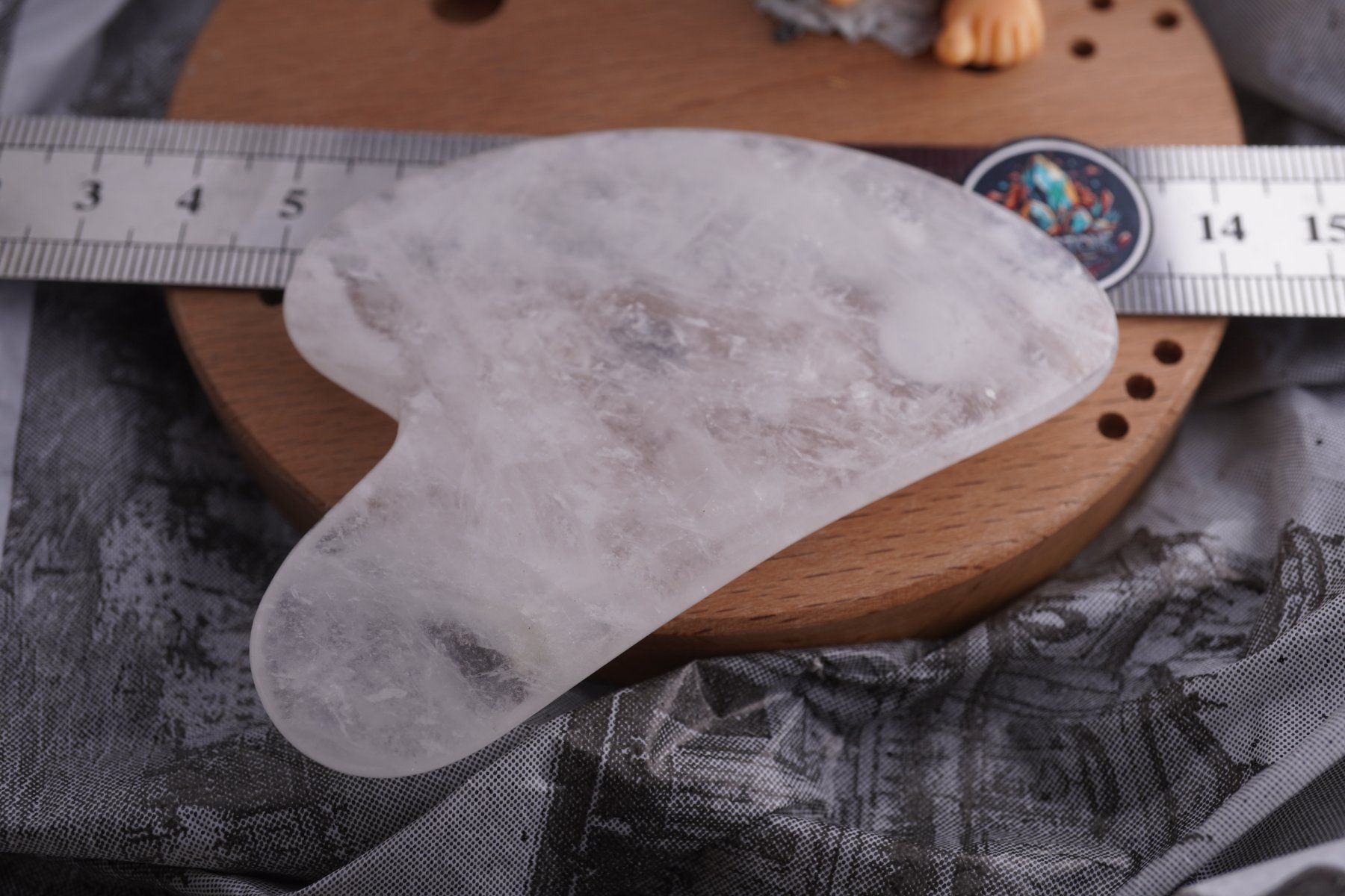 Mineralien & Heilsteine: Gua Sha Massage-Stein  Bergkristall     ab 1.- – Neu und originalverpackt aus Eschenbach SG von topstone 5