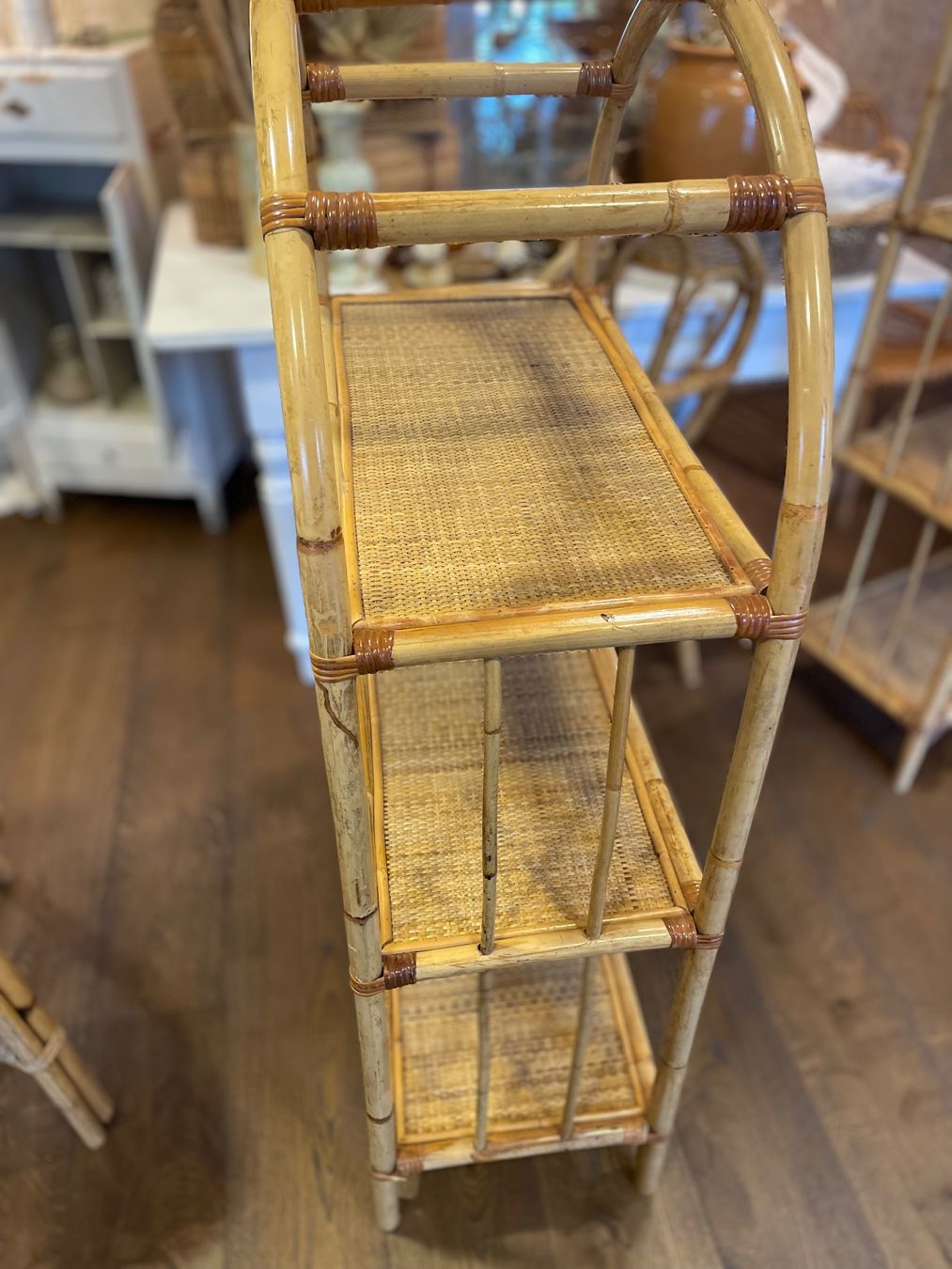 Scaffali: Bambusregal Rattangestell Bücherregal – Usato da Sirnach venduto da dasrosahaus 1
