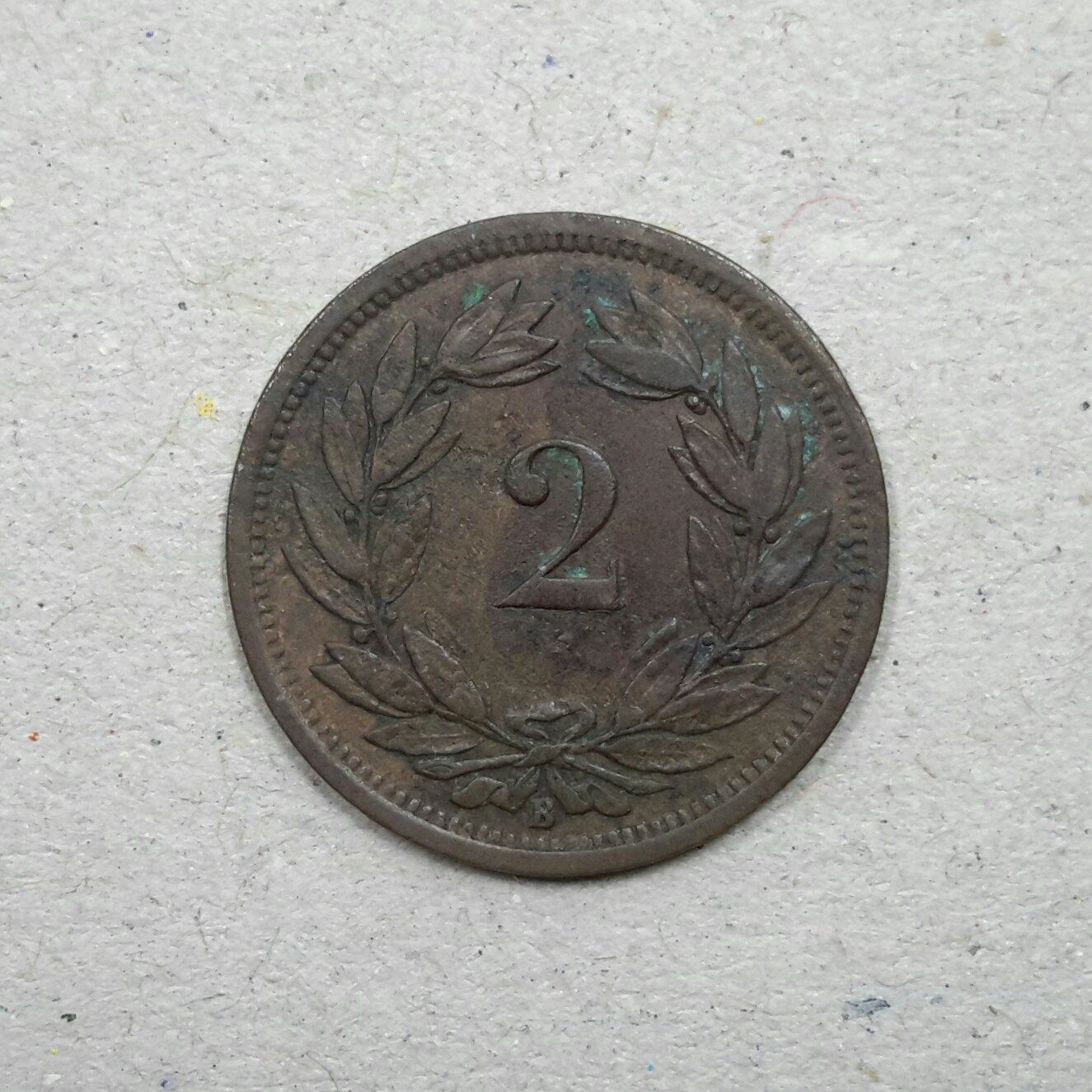 Tutti le monete: 2 Rappen , 1875 , Bronze . – Usato da Burgdorf venduto da Olli.34 1