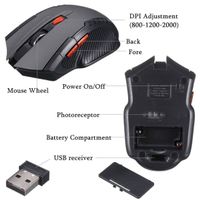 Optische kabellose Gaming-Maus Souris de jeu optique sans fi