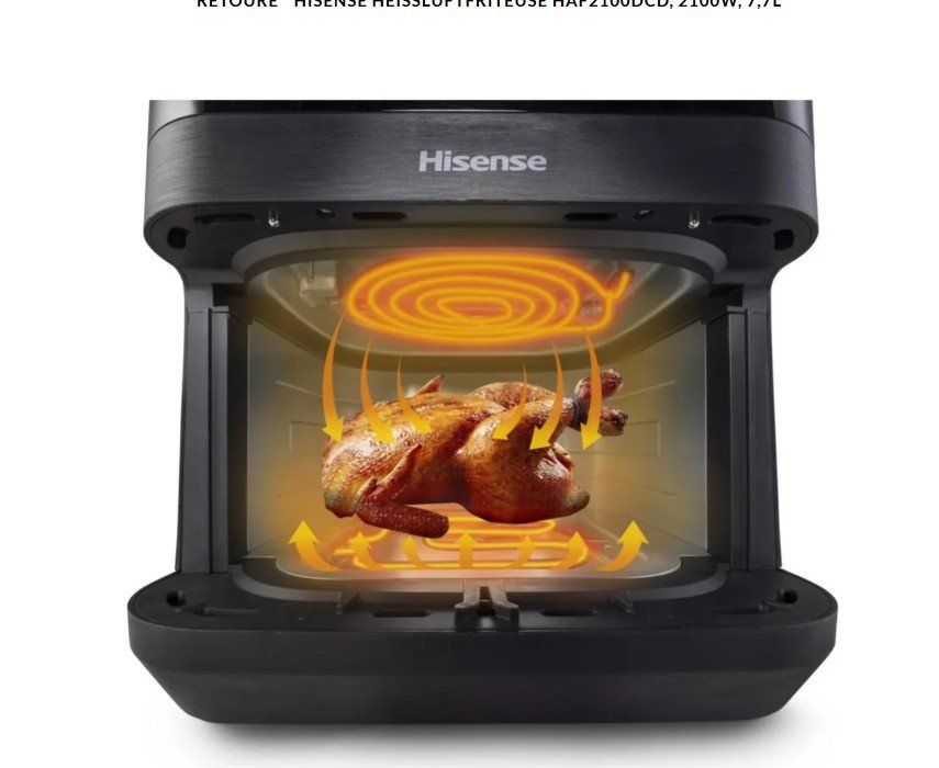 Elettrodomestici da cucina: Hisense Heissluftfriteuse HAF2100DCD, 2100W, 7,7L – Nuovo (secondo la descrizione) da Bassersdorf venduto da COOL-AG 4