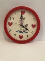 Montre pendule murale souvenir Suisse motif vache
