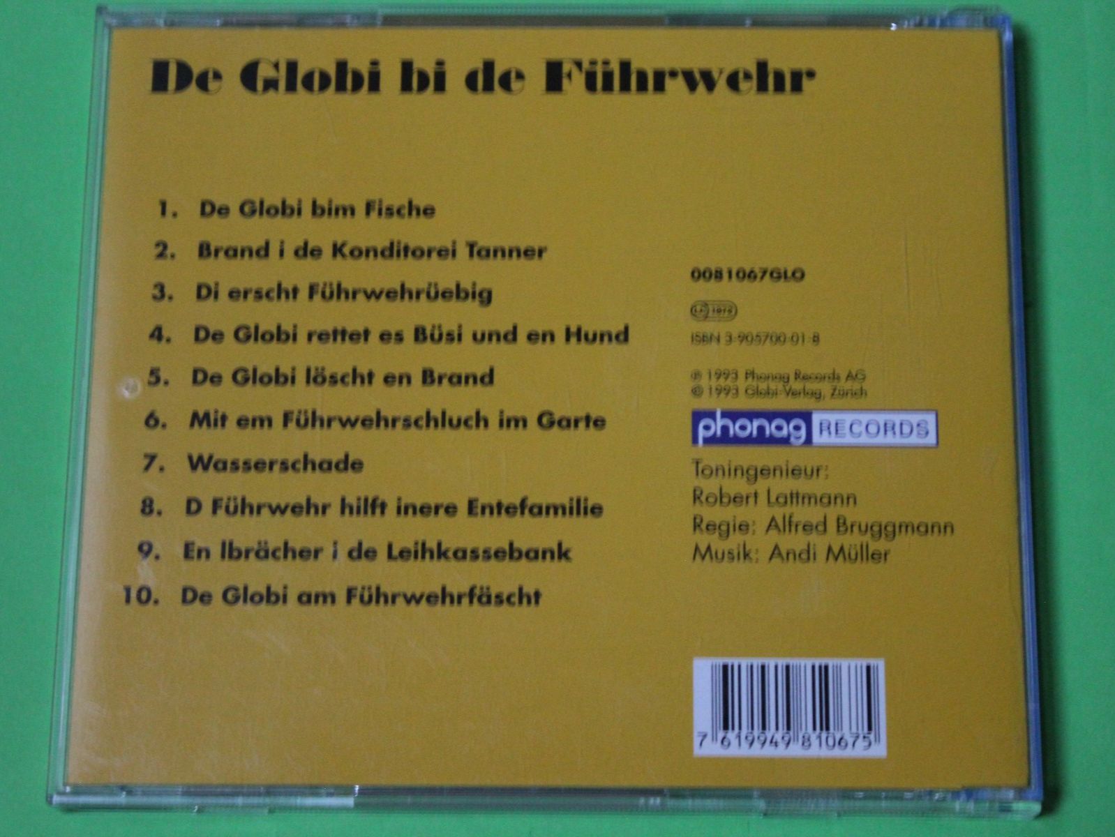 CD: Globi bei der Feuerwehr CD 1993 – Usato da Tübach venduto da JamesStone 2