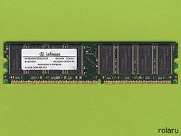 512MB Infineon PC3200U/DDR400 CL3 (6x)