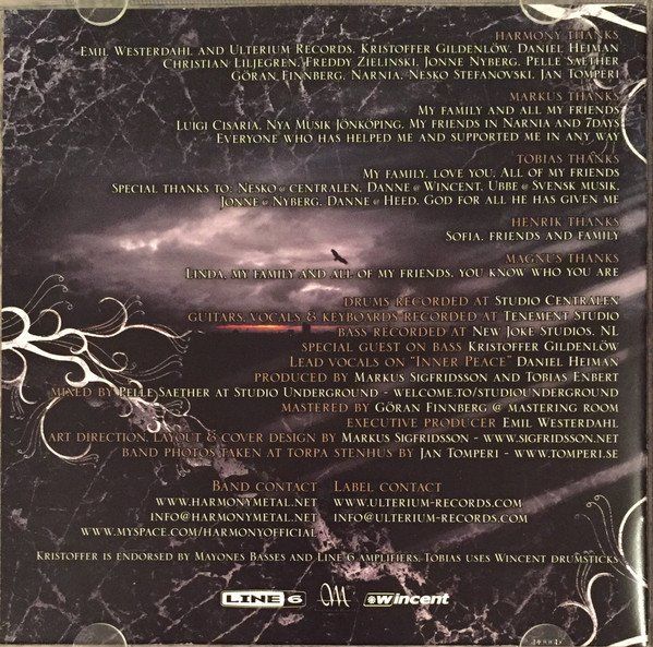 CD: Harmony CHAPTER II: AFTERMATH  Heavy Metal Melodic Metal CD – Usato da Kandergrund venduto da Sososo 3