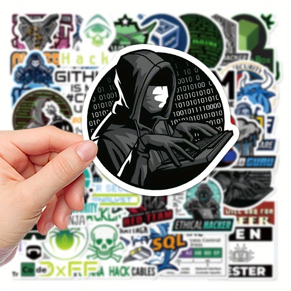 Aufkleber: 50 Stk. Sticker Aufkleber - Hacker und Programmier – Neu und originalverpackt aus St.Gallen von Mr.Stickers 3