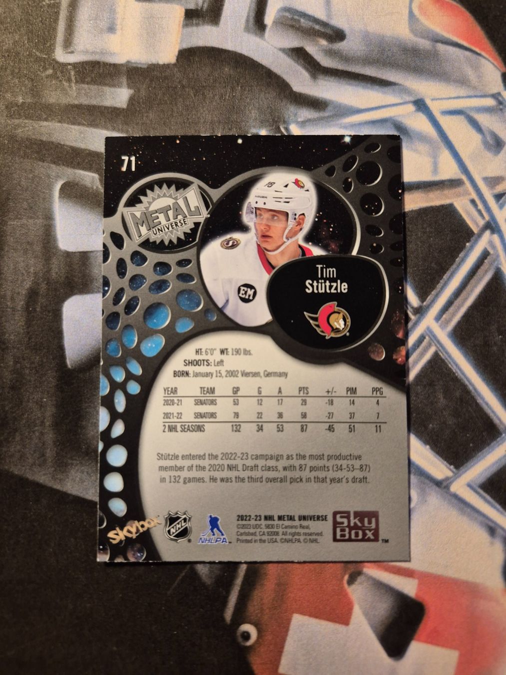 NHL Carte collezionabili: NHL Tim Stützle Ottawa Senators – Usato da Treiten venduto da Sauber73 1