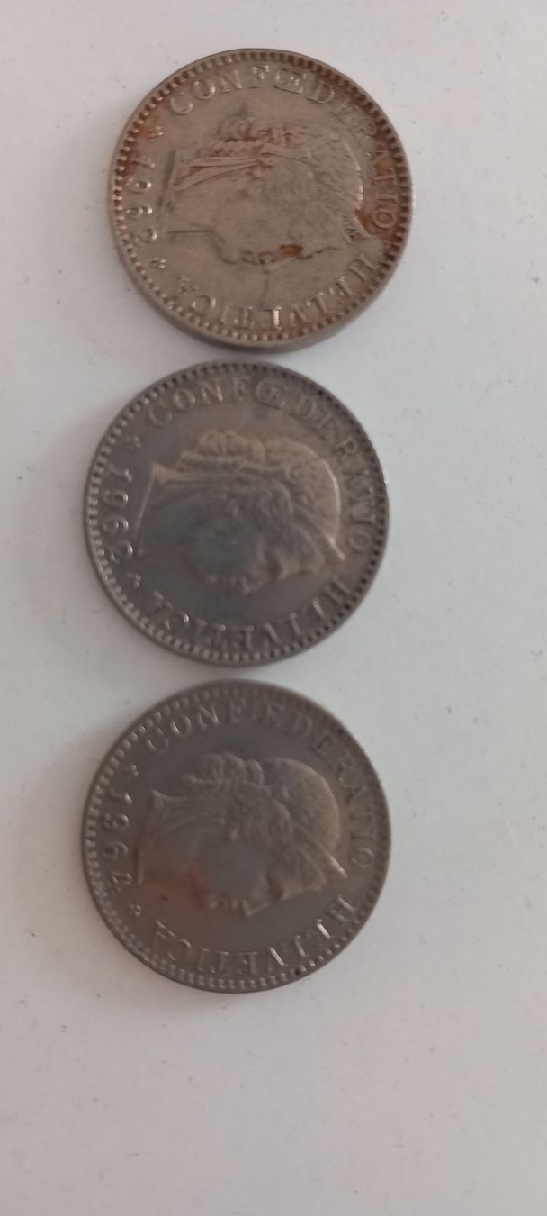 Tutti le monete: 20 Rappen 1962, 1964, 1966 , 1969 – Usato da Balsthal venduto da Marica75 5