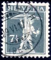 TELLKNABE MIT ARMBRUST 7 1/2 RP SBK 138II VOLLSTEMPEL BERN