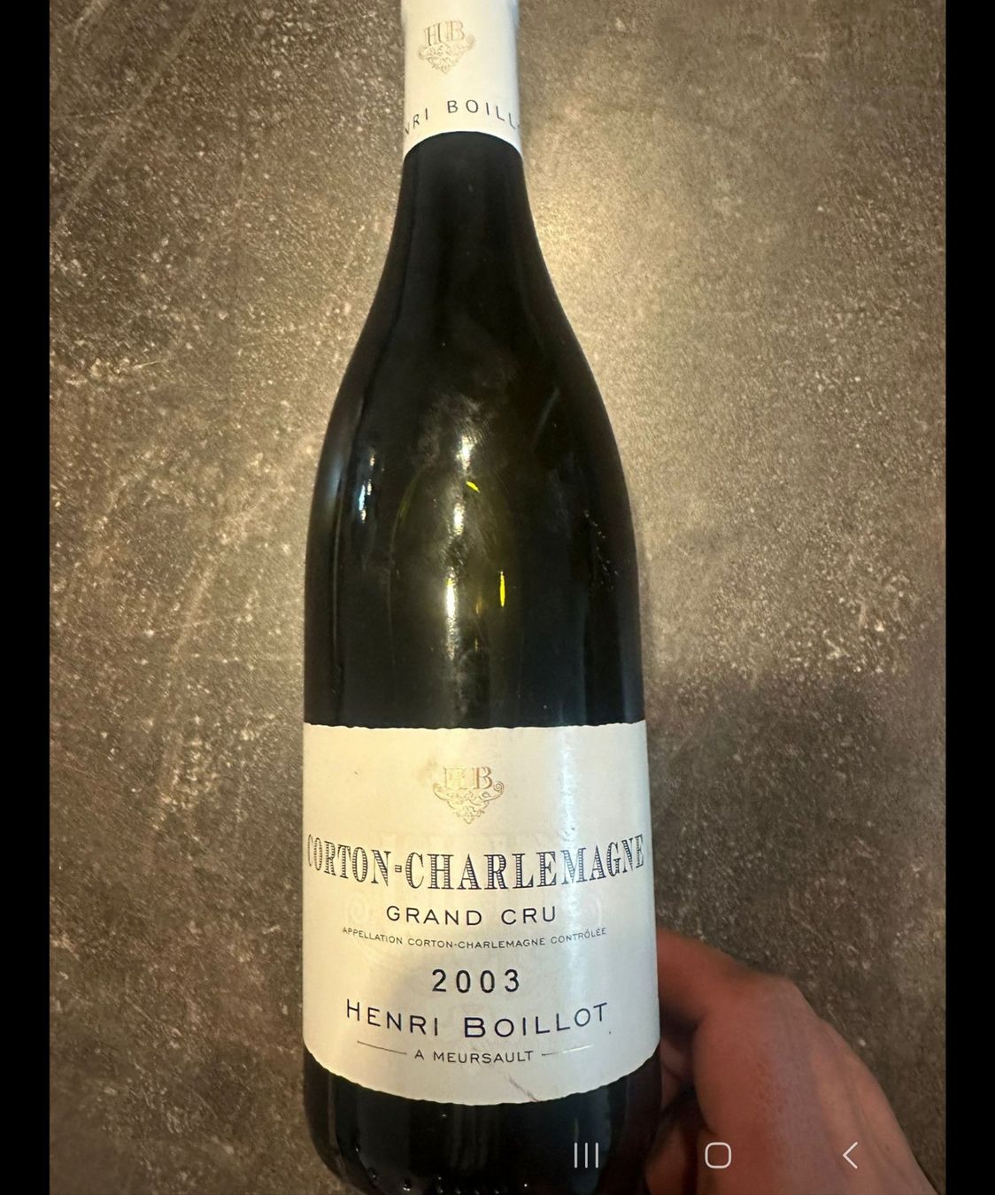 Wein: Corton Charlemagne 2003 – Neu und originalverpackt aus Vevey von Timeswiss