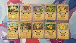 Pokémon 30th Celebration Pikachu Set 10 Karten DE