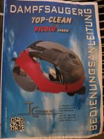 Dampfsauger Top-Clean Picolo Chrom rot mit viel Zubehör 