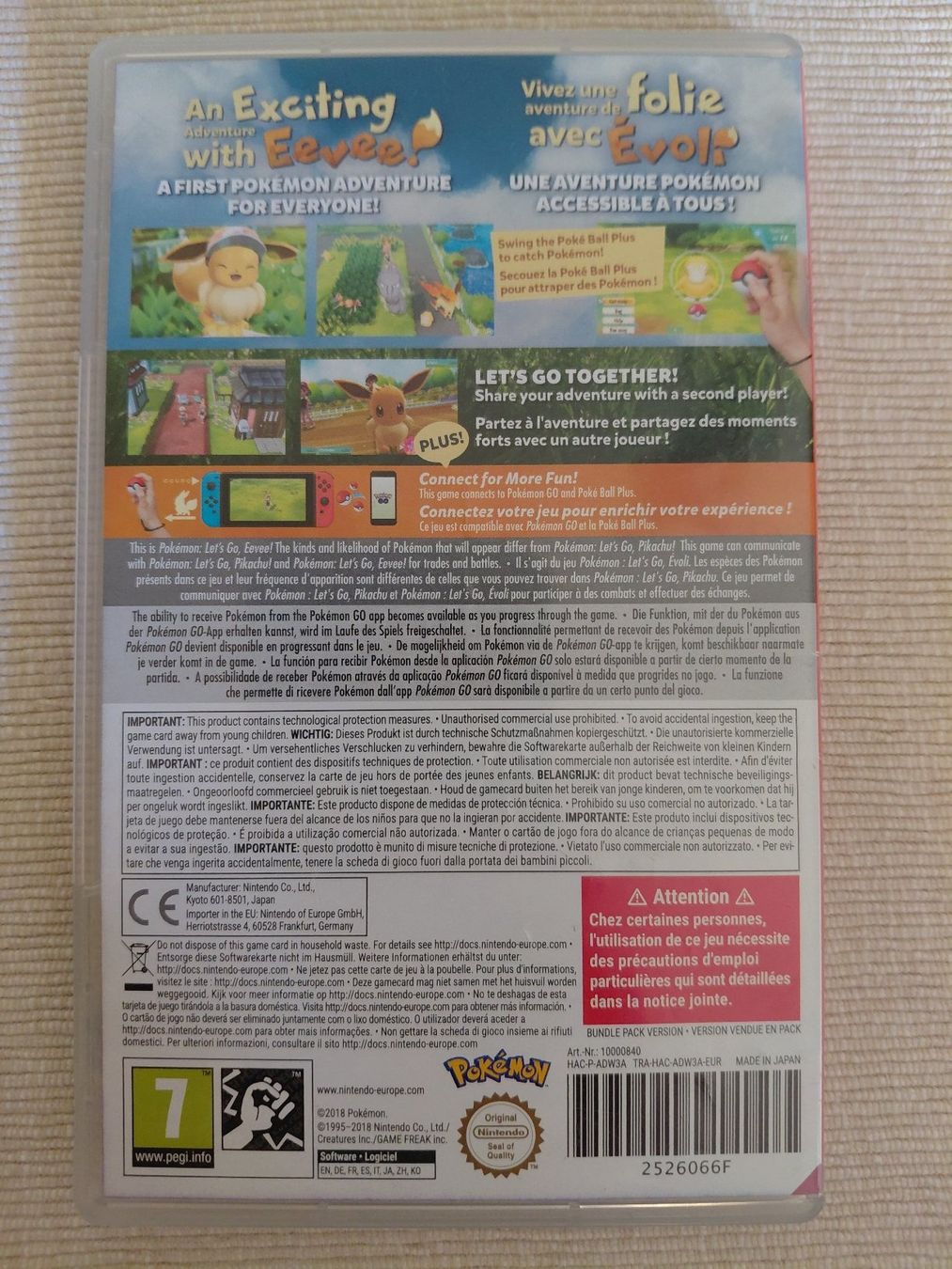 Pokémon Jeux: Pokémon Let's Go Evoli - Nintendo Switch – D'occasion à Denges par old-school-89 1