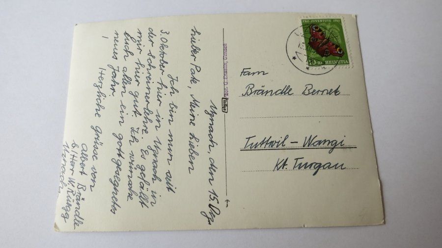 Ansichtskarten: Uznach / SG - Blick auf See - 1955 – Gebraucht aus Jona von centumprata 1