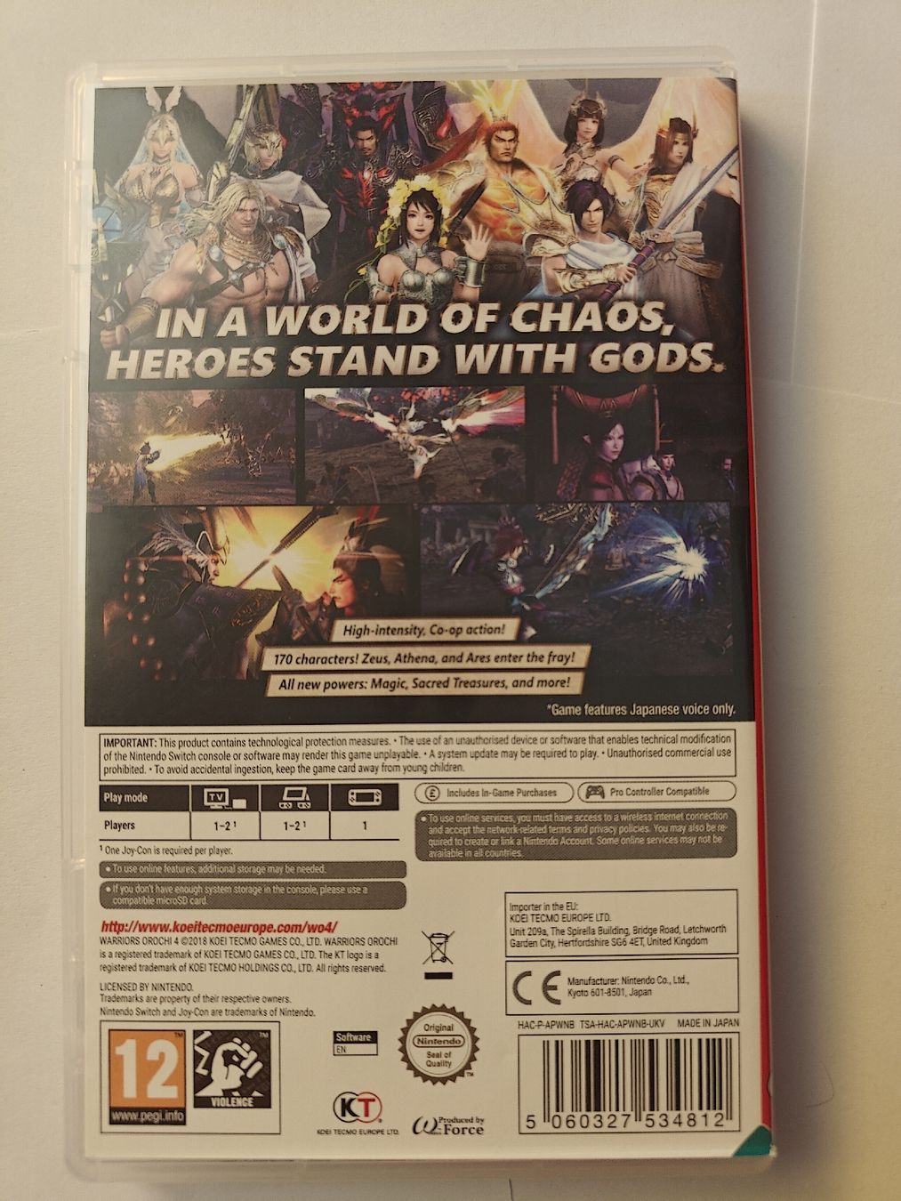 Nintendo Giochi: Warriors Orochi 4 - Nintendo Switch Game - Great Fun – Nuovo (secondo la descrizione) da Carouge GE venduto da Andelie 1