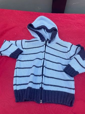 Baby Strickjacke 68 blau