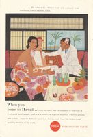 Coca-Cola, Original-Reklameblatt 1957