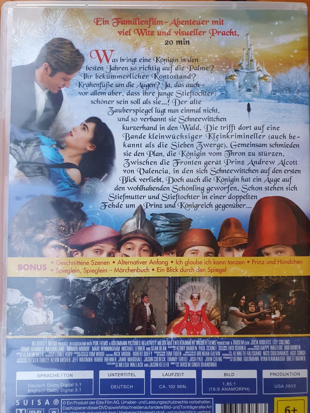 Tutti i DVDs: DVD Spieglein, Spieglein – Usato da Hüttlingen venduto da Thurgi85 1
