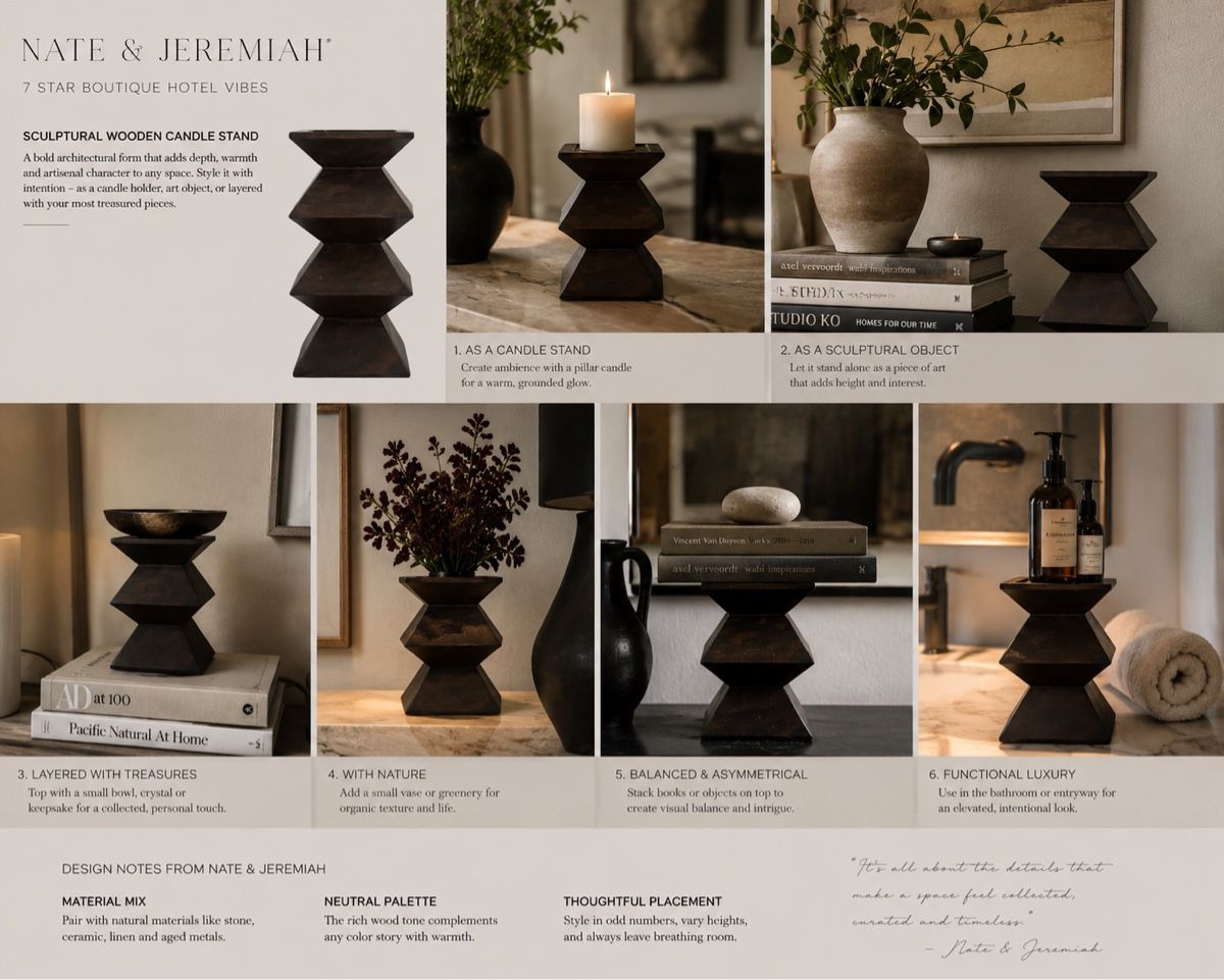 Sculture & Statue: Sculptural Wooden Candle Stand – Usato da Zürich venduto da Curated.Chapters 1