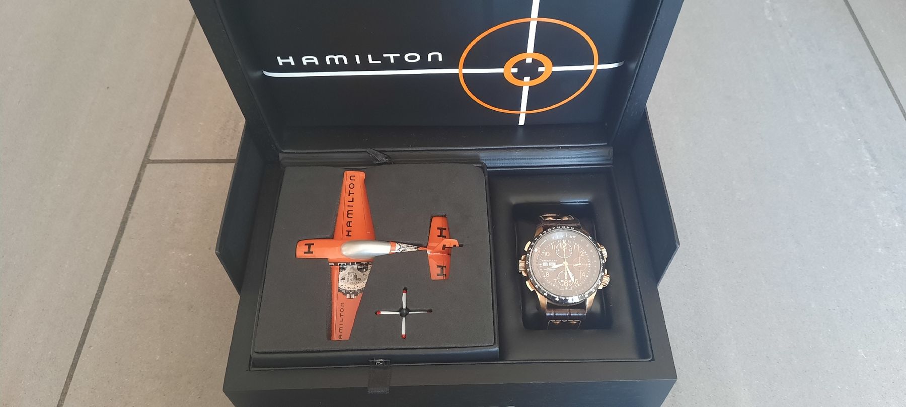 Hamilton Orologi: Hamilton Khaki Aviation X-Wind Automatic Rose Gold / Schwarz – Usato da Bettlach venduto da FredMarti13 3