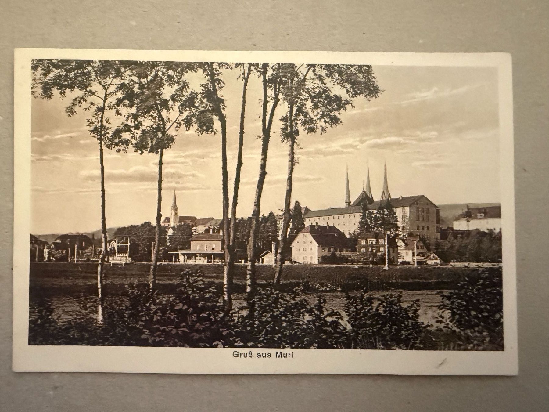 Cartoline postali: MURI - "Gruss aus Muri" - Ansichtskarte – Usato da Tegerfelden venduto da siebenmacky