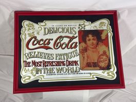 Miroir publicitaire Coca-Cola vintage – Années 80
