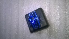 RING MODESCHMUCK ,,MIT ECHT KRISTALL,,,DUNCKELBLAU KRISTALL