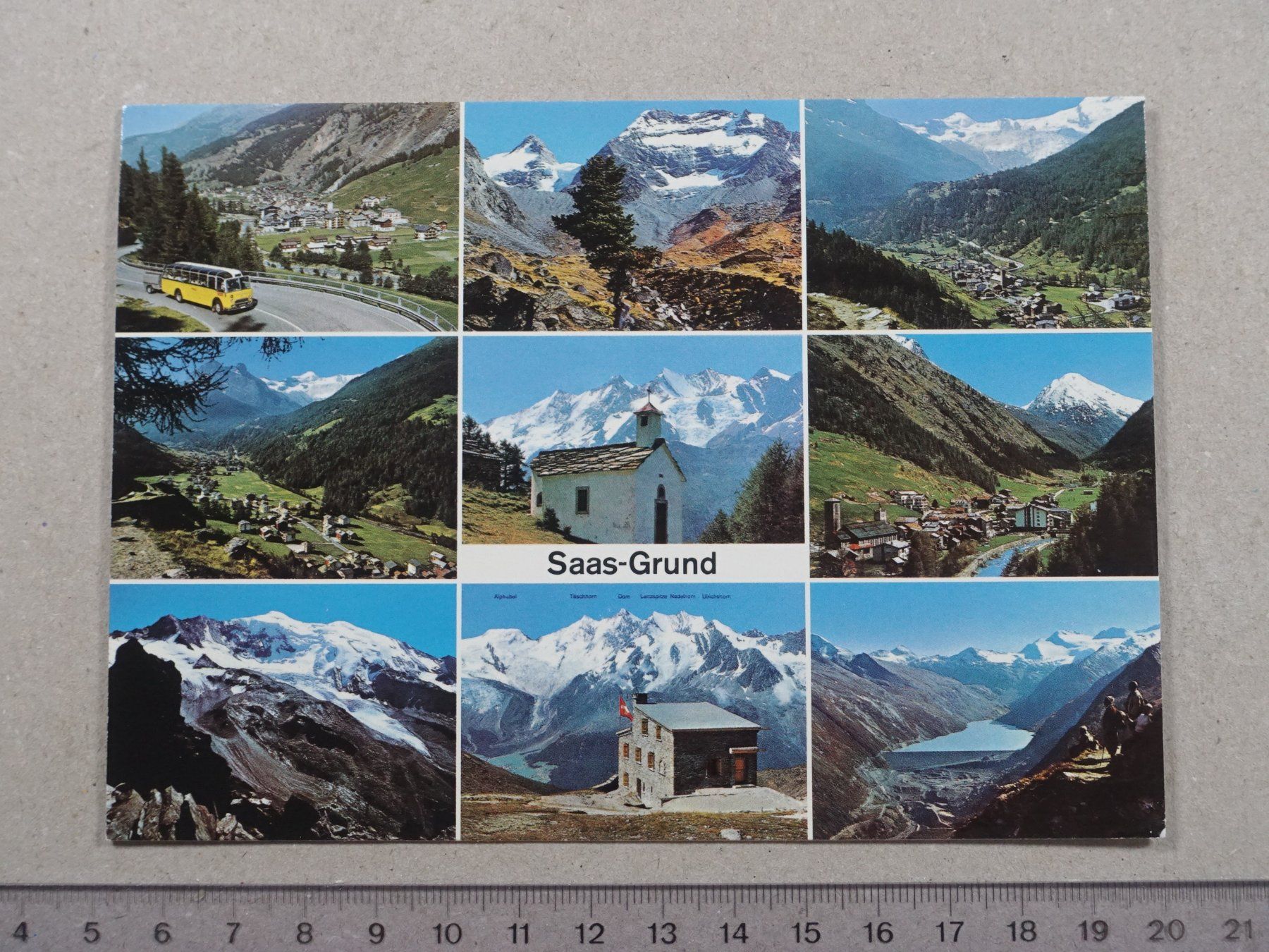 Ansichtskarten: Saas-Grund, 1991 – Gebraucht aus Lenzburg von fh1