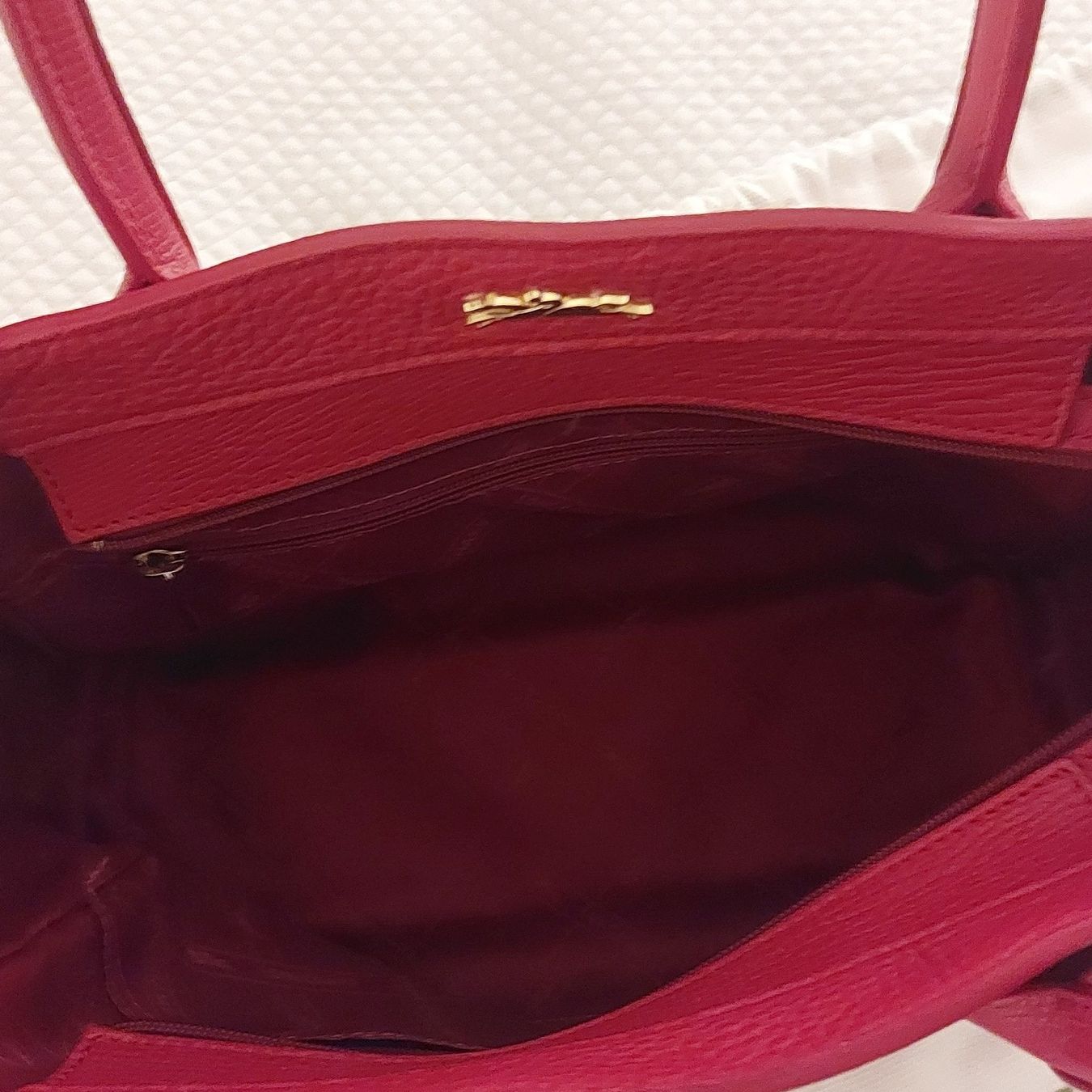 Longchamp Borse da donna: Original Longchamp Cuir Rouge – Usato da Trélex venduto da autard 3