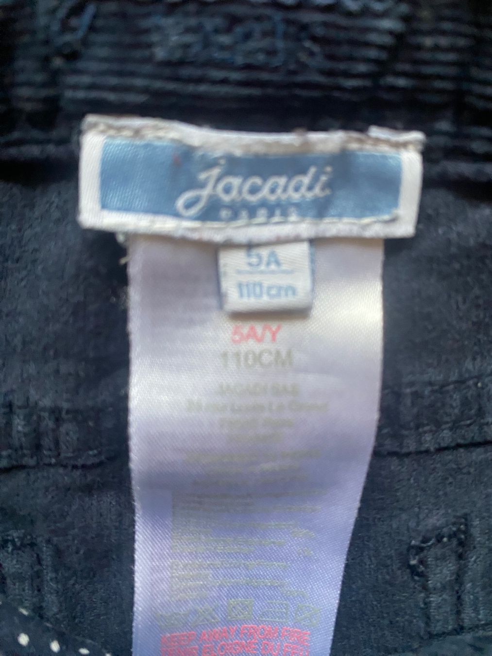 Jacadi Hosen: JACADI Cordhose, Grösse 4-5 Jahre – Gebraucht aus Aesch BL von snezienka53 1