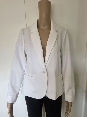 B.Young Damen Jersey-Blazer, weiss, Gr. 40