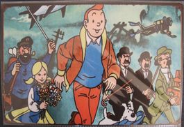 NEU/OVP: Tim und Struppi Comic Magazin Tintin Blechschild