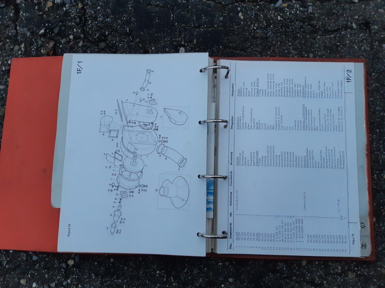 Trattori: Rapid 15 Wischmaschine Werkstatthandbuch – Usato da Dürnten venduto da Bachtel84 3
