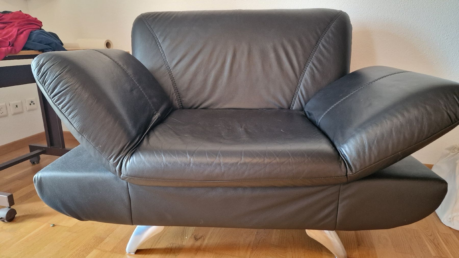 Sessel: Ledersitz – Gebraucht aus Hinterforst von Sooatz 1