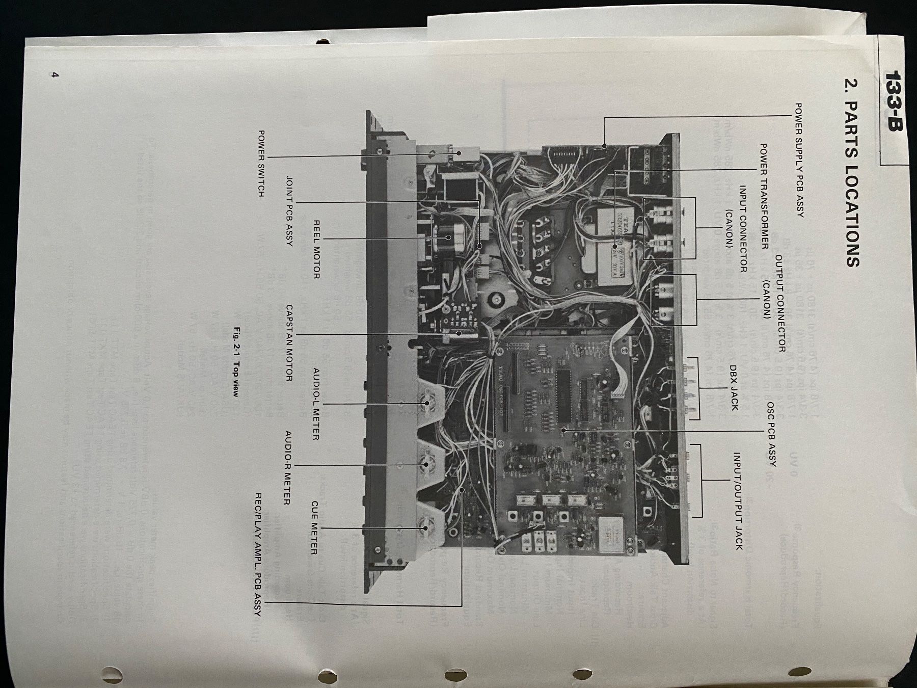 Registratori: Servicemanual TASCAM 133-B Cassetten Deck – Usato da Erlenbach ZH venduto da Leaford 3