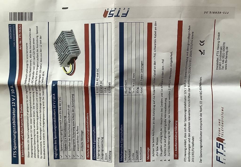 Elektronikbauteile: Spannungsstabilisator 12V 10A – Neu und originalverpackt aus Schwarzenberg LU von lealea123 2